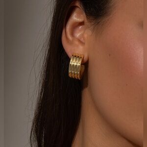 Uncommon James Art Deco Hoop Earrings